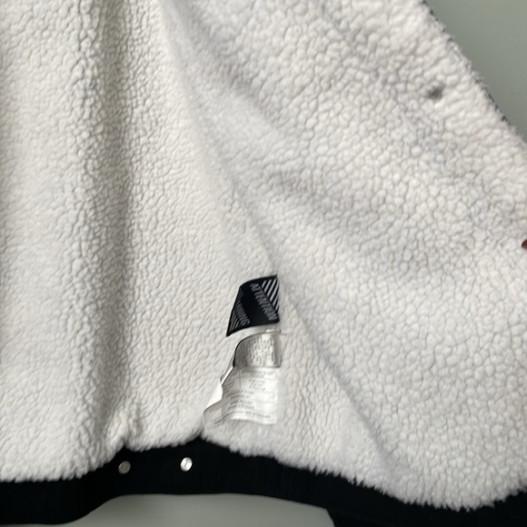 Twik Black Denim Jacket with Fuzzy Collar - Picture 9 of 10